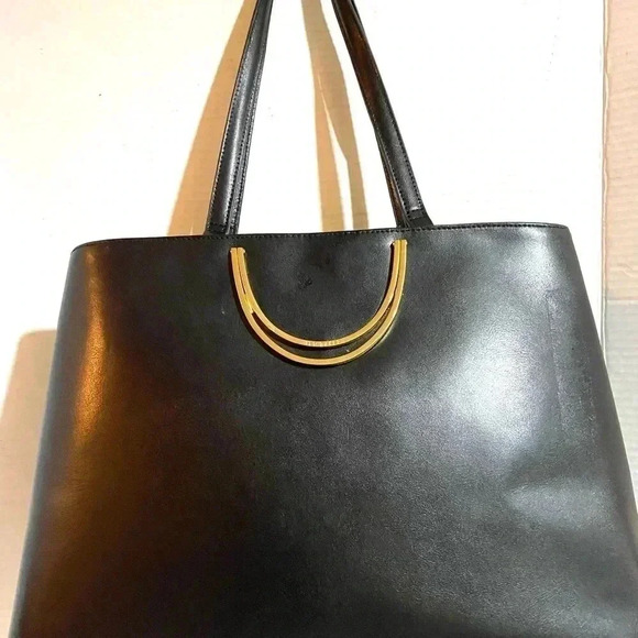 Ted baker black leather satchel handbag - Picture 2 of 13